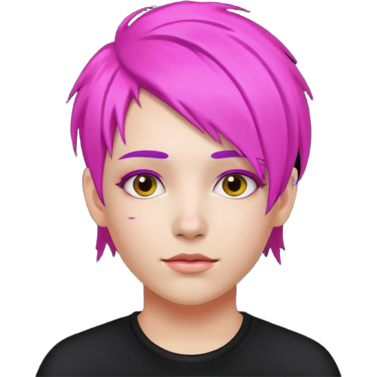 Neon Haired People different person emoji