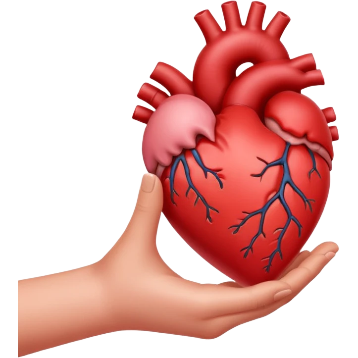 серде в руке emoji