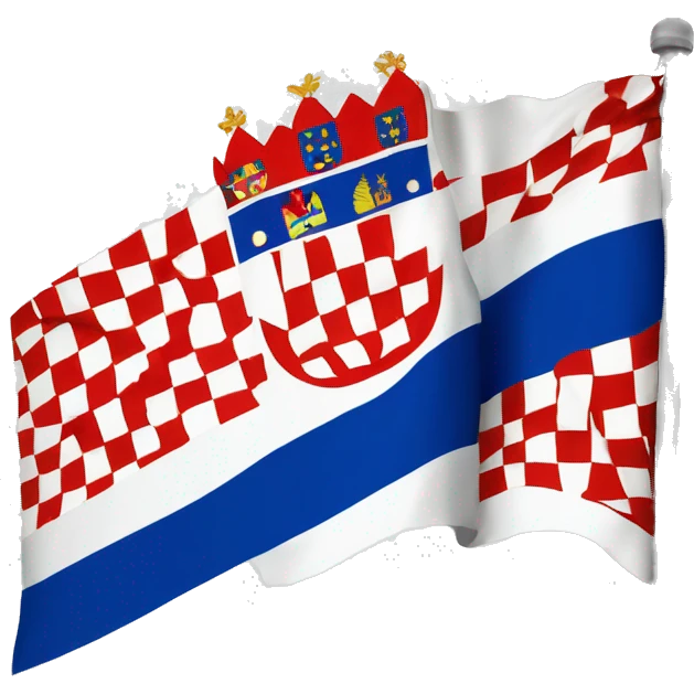 Flag of the Croatian Republic of Herzeg-Bosnia emoji