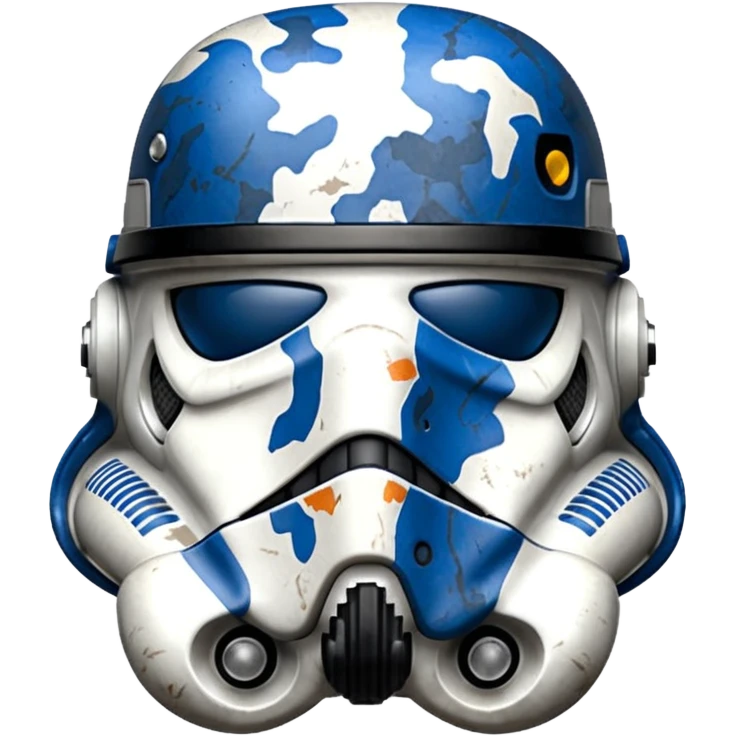 Stormtrooper Helmet in blue camo emoji