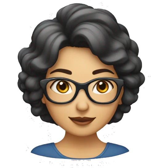 Maestra, morena con gafas emoji