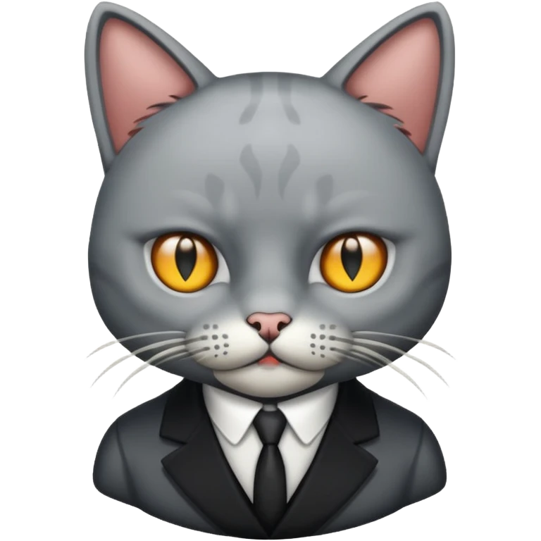 cat mafia dead, eyes X emoji