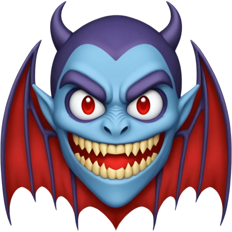 O inima mov,cu trecere spre albastru deschis si coada de drac! emoji