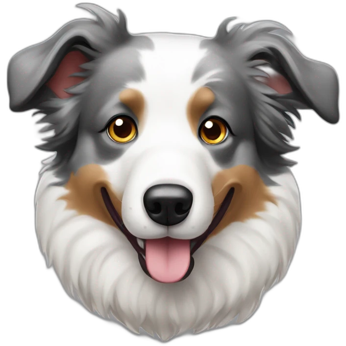 Seal merle Border collie emoji
