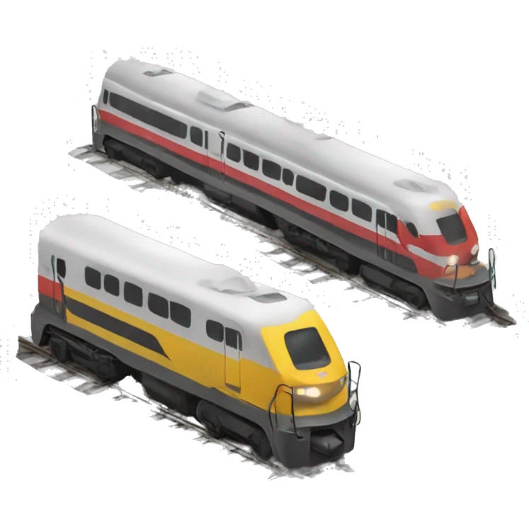 Train and train emoji