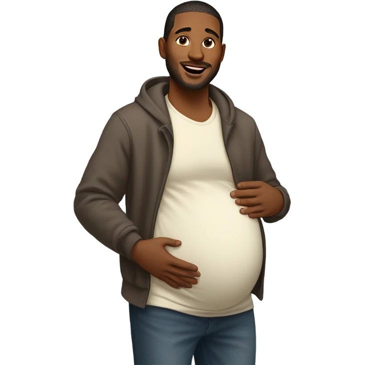 Pregnant man emoji