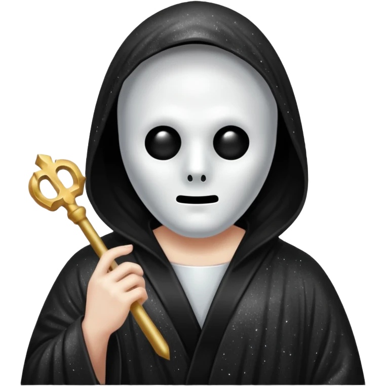 glitter white ghostface killer  emoji
