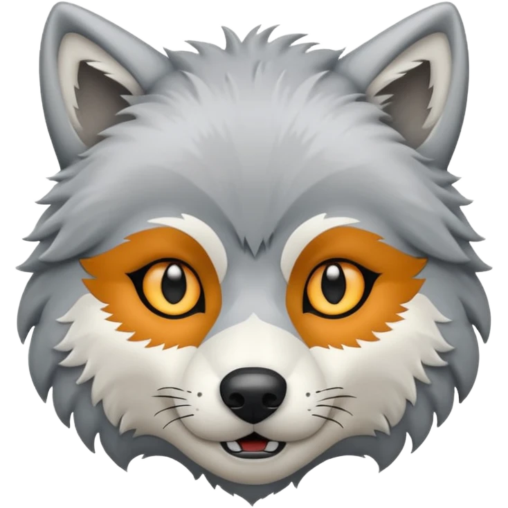 Create a wolf face icon emoji