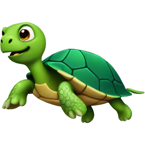 Running turtle emoji