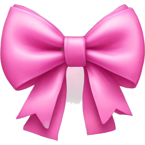 Pink bow emoji