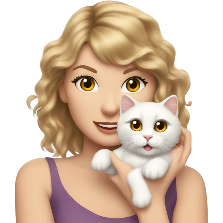 Taylor swift and cat emoji