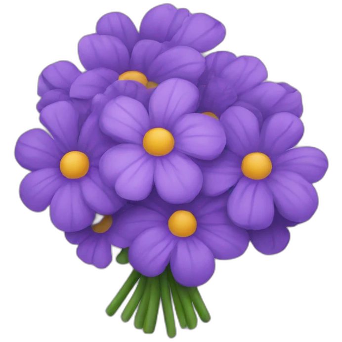 purple flower bouquet  emoji
