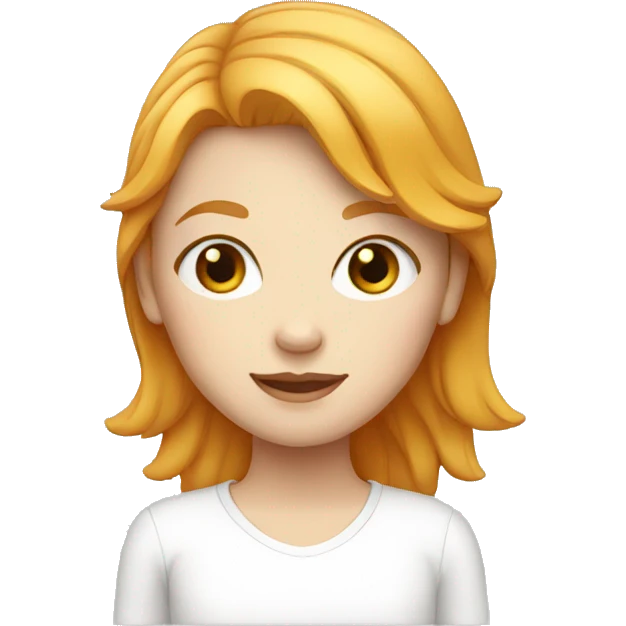 white ginger girl emoji
