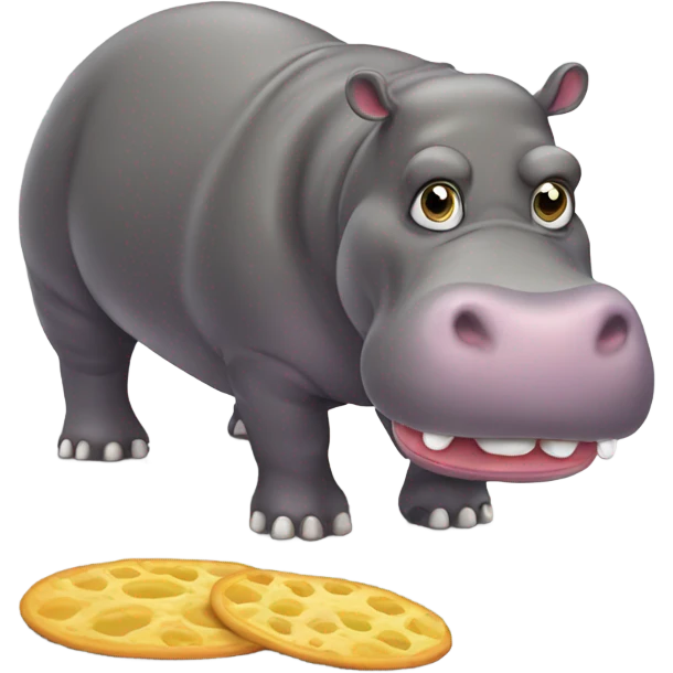 Hungry hippo emoji