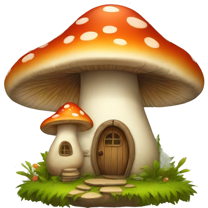 mushroom house emoji