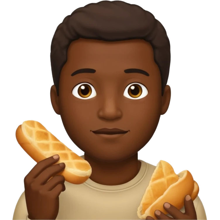 темнокожий парень ебет хлеб emoji
