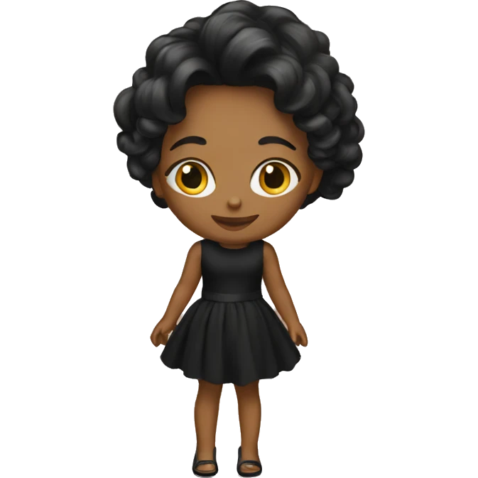 cool black dress emoji