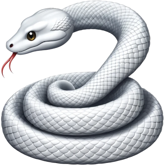 White snake emoji