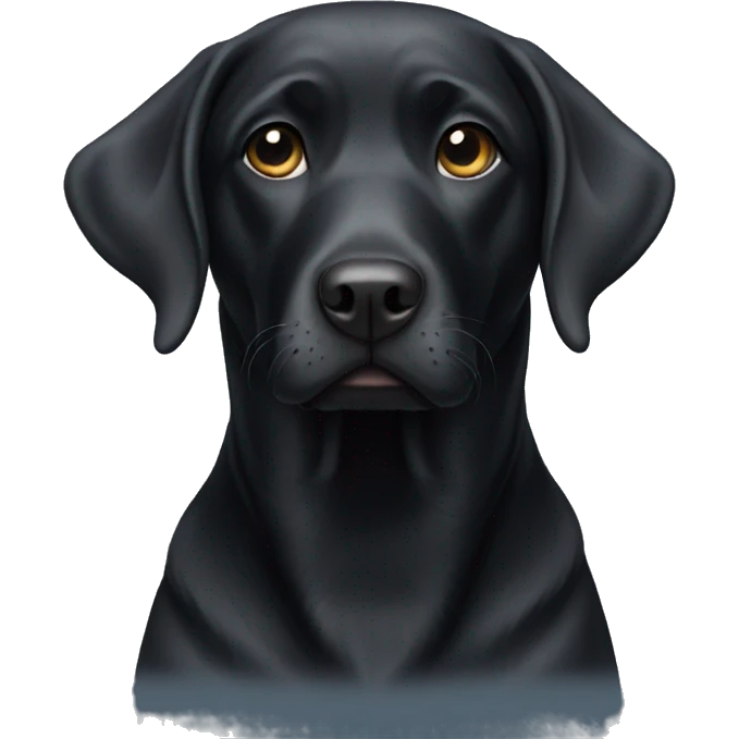 black lab emoji