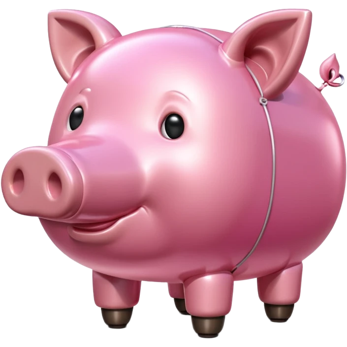spam meat jeff koons style  pig balloon emoji