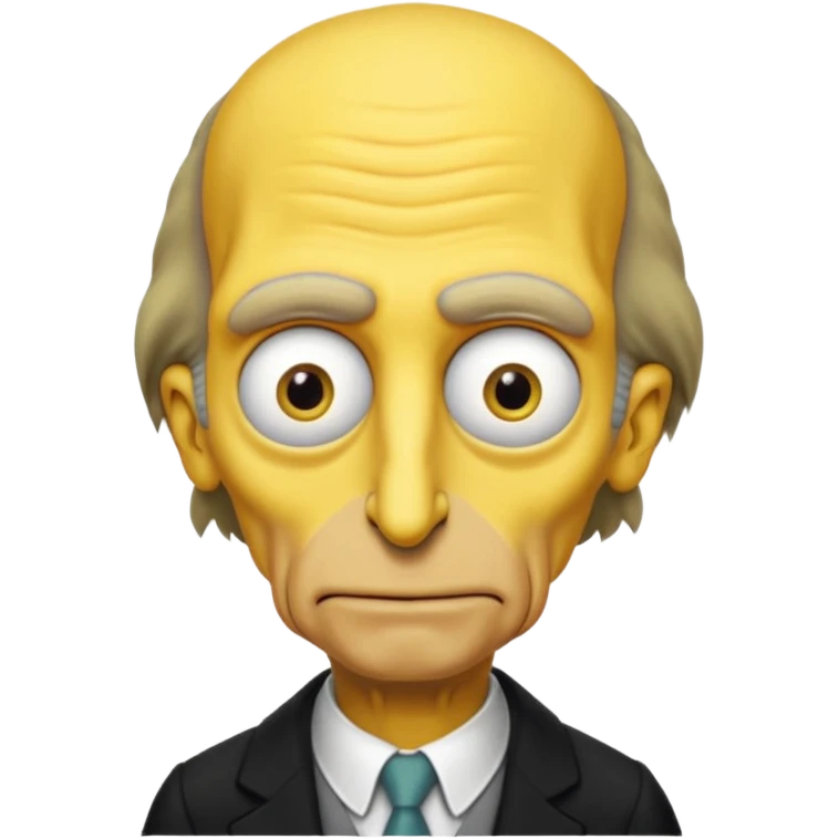 Mr. Burns, simpson, yellow skin tone, very very very long nose. emoji