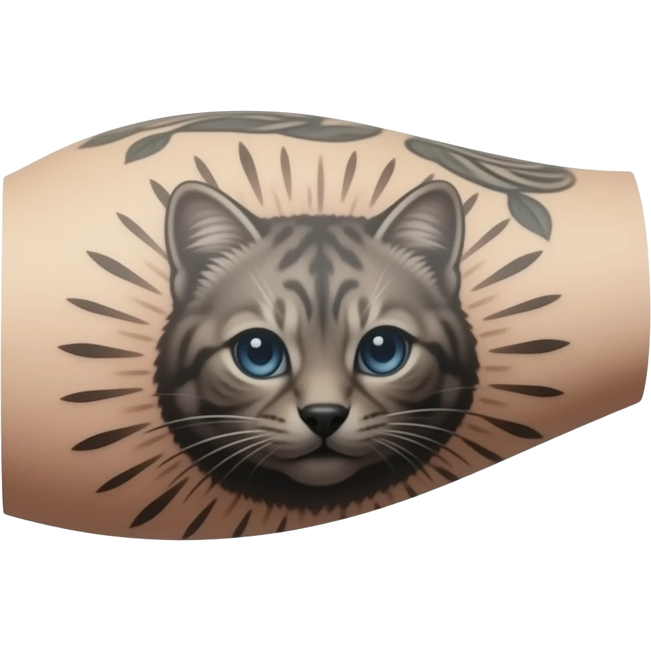 Tatuaje  borroso brazo emoji
