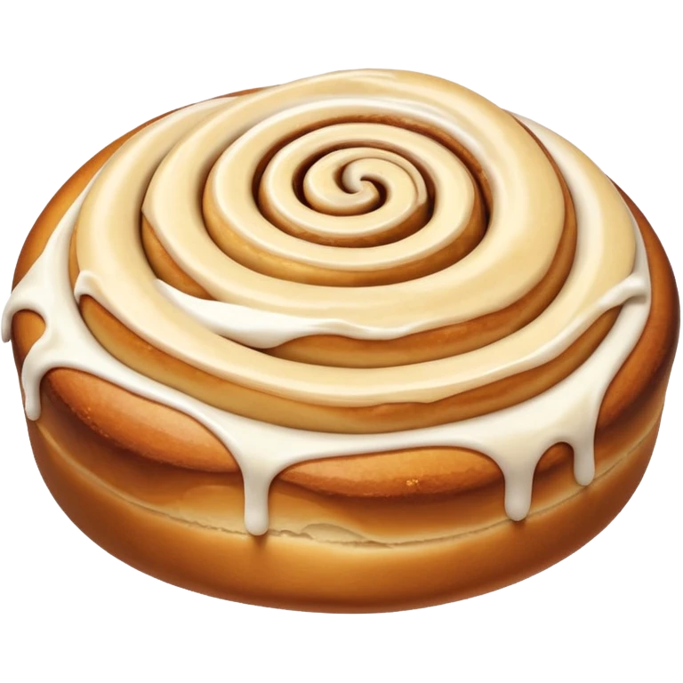 zimtschnecke mit frosting emoji