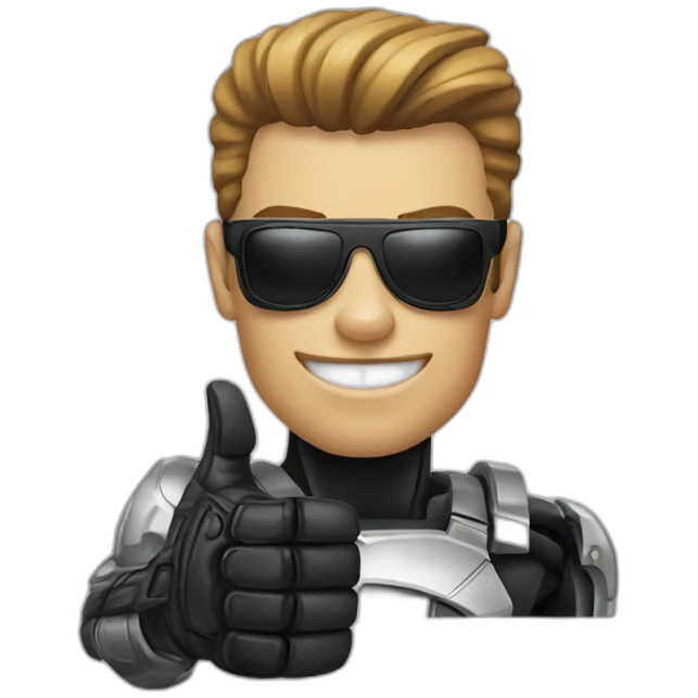 Terminator thumbs up emoji