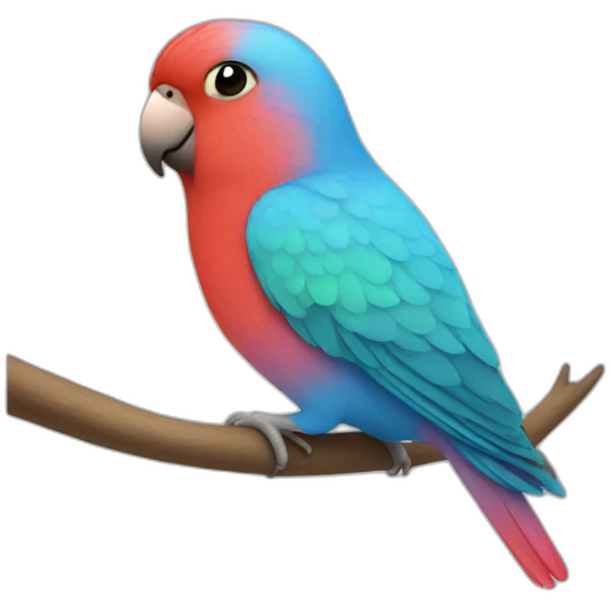 Transgender lovebird emoji
