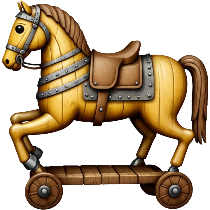 wooden horse trojan emoji