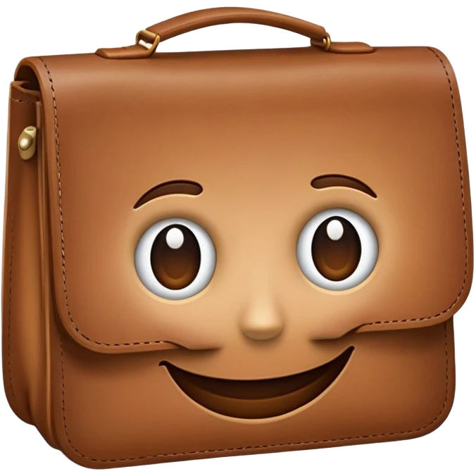 bag with a face on it emoji