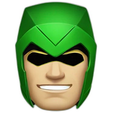 Retro Green Arrow superhero emoji