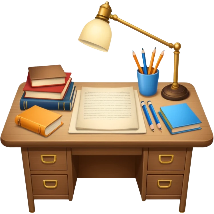 Simple Student Desk emoji