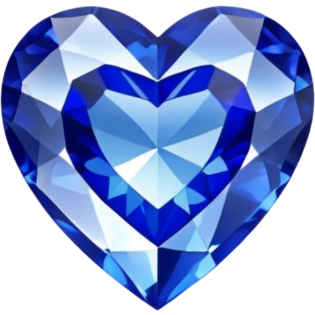 Blue sapphire heart emoji