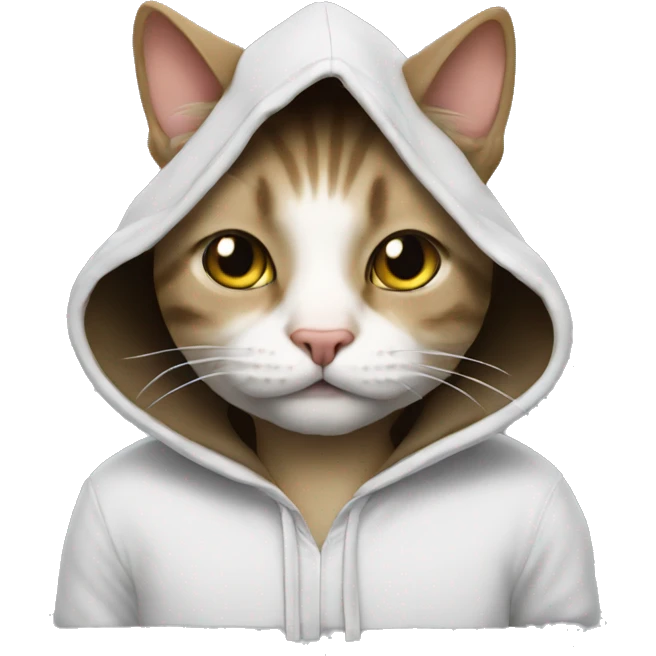 Cat in the hood emoji