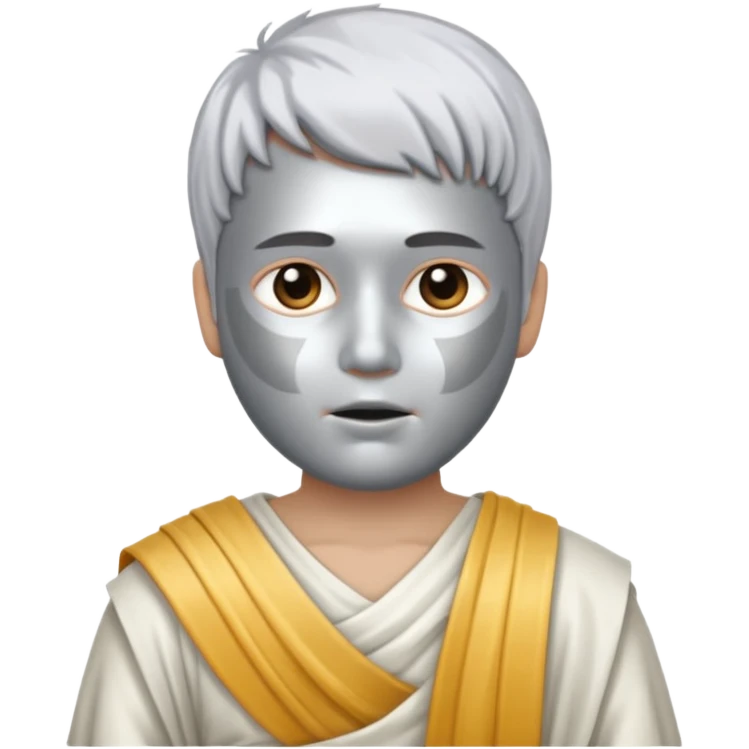 Living statue (silver paint),Street Performers emoji