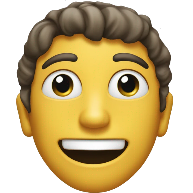 Faccia sorridente sognante emoji