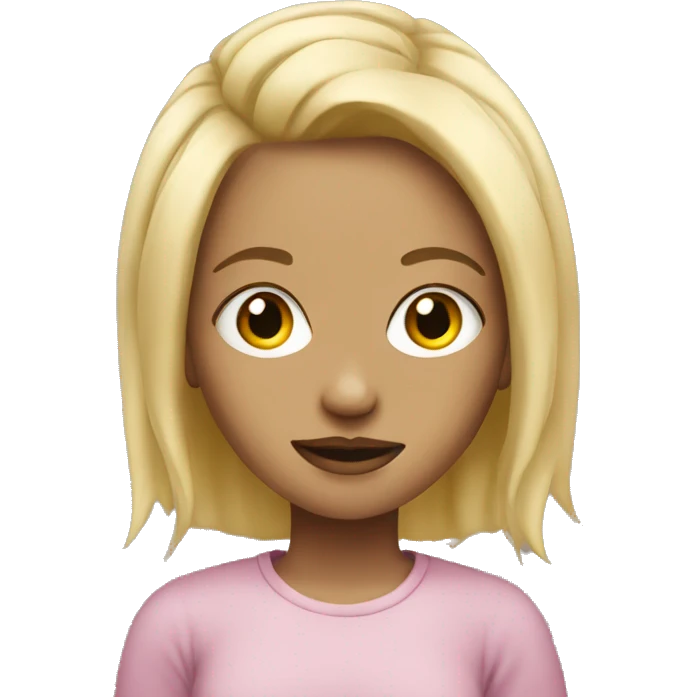 blonde girl with face piercings emoji