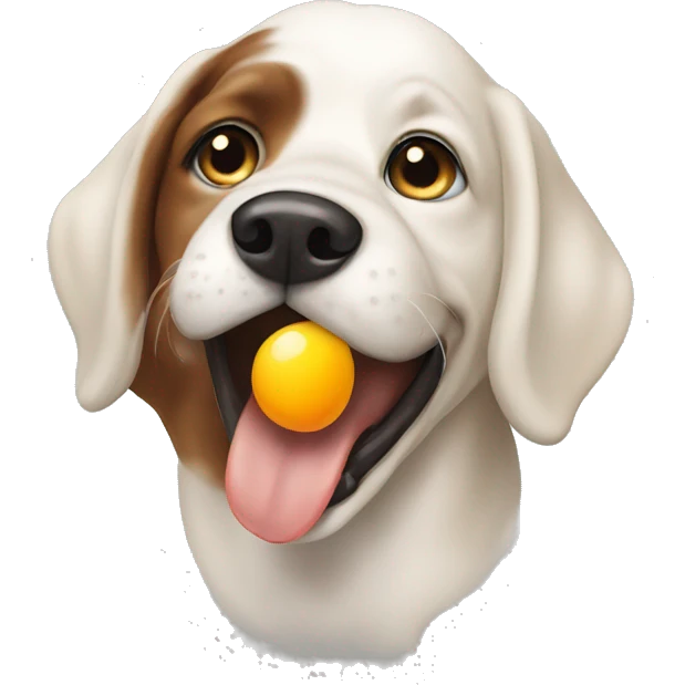 dog eat egg emoji