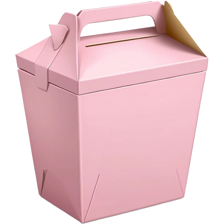 Light pink takeout  emoji