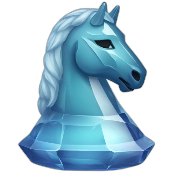 crystal chess knight emoji