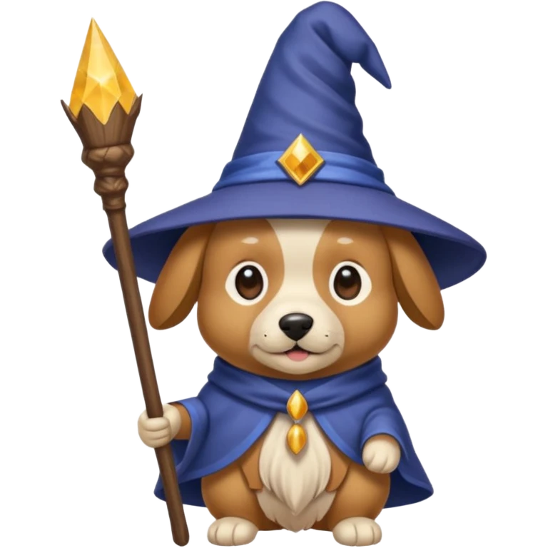 Dog wizard emoji