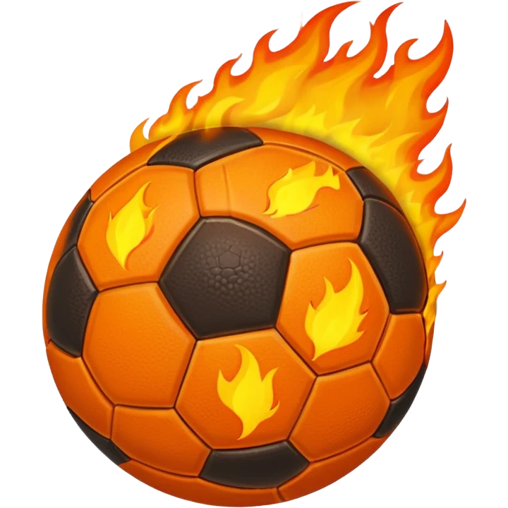 Football on fire emoji