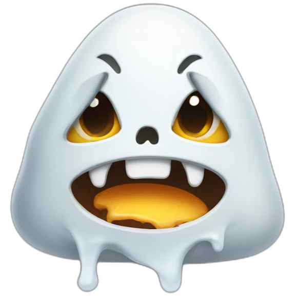 cute hangry ghost emoji