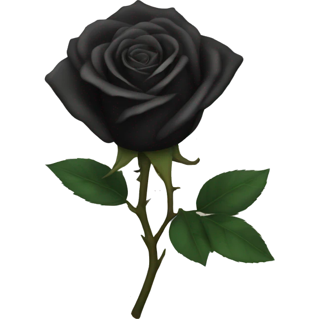 Black rose emoji
