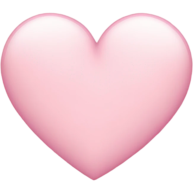Baby pink heart emoji
