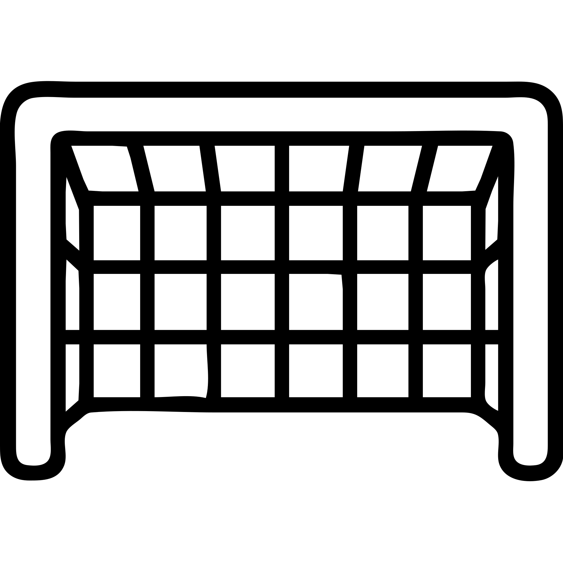 Soccer goal with net emoji