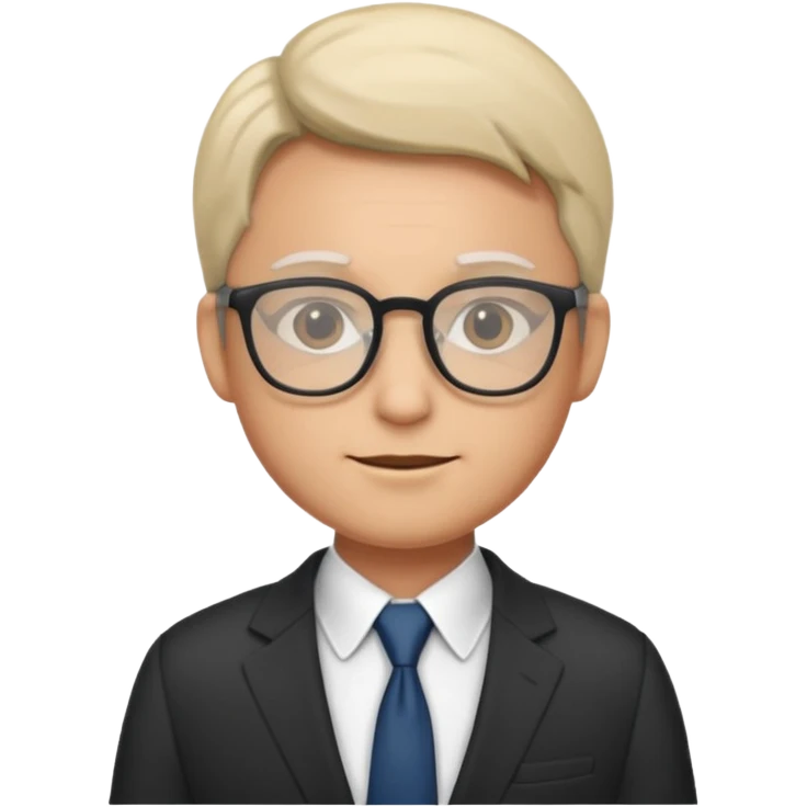 Personn in suits wearing glasses emoji