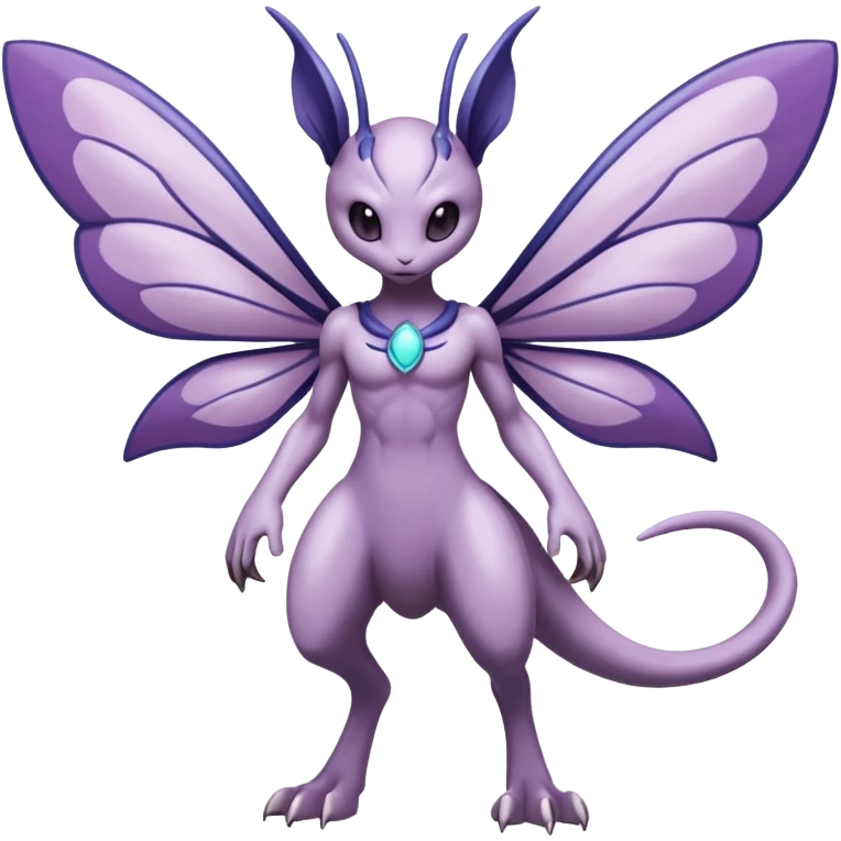 Venomoth-Mewtwo-Lunala-Fakémon-hybrid-creature (full body)  emoji