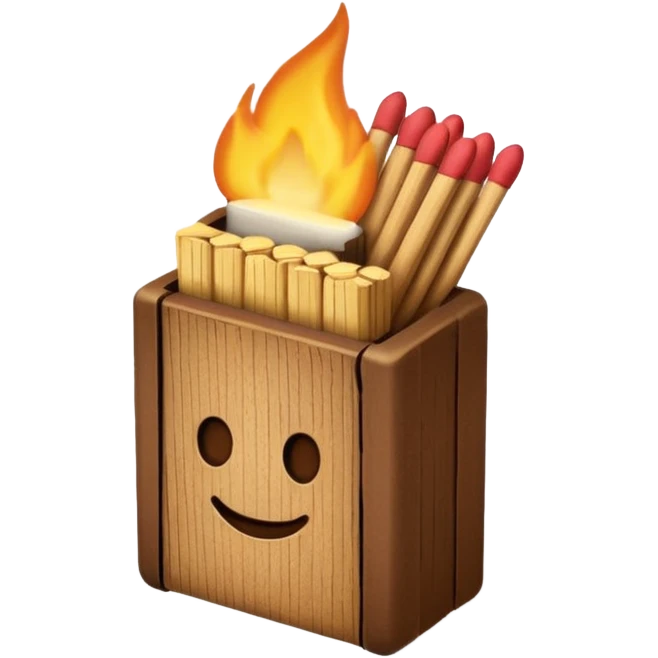 matches in matchbox emoji